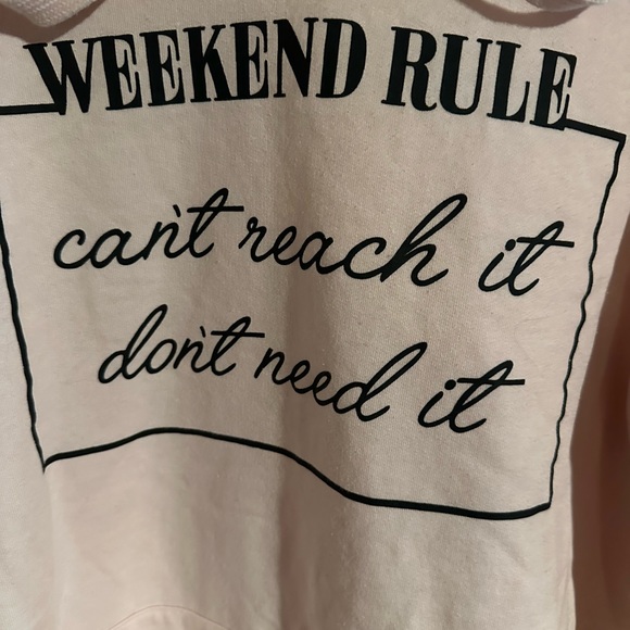 NWOT Pink weekend hoodie Sz L - Picture 2 of 4
